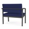 Lesro Lenox Steel Bariatric Chair Metal Frame, Charcoal, OH Cobalt Upholstery LS1401 - alternate 2